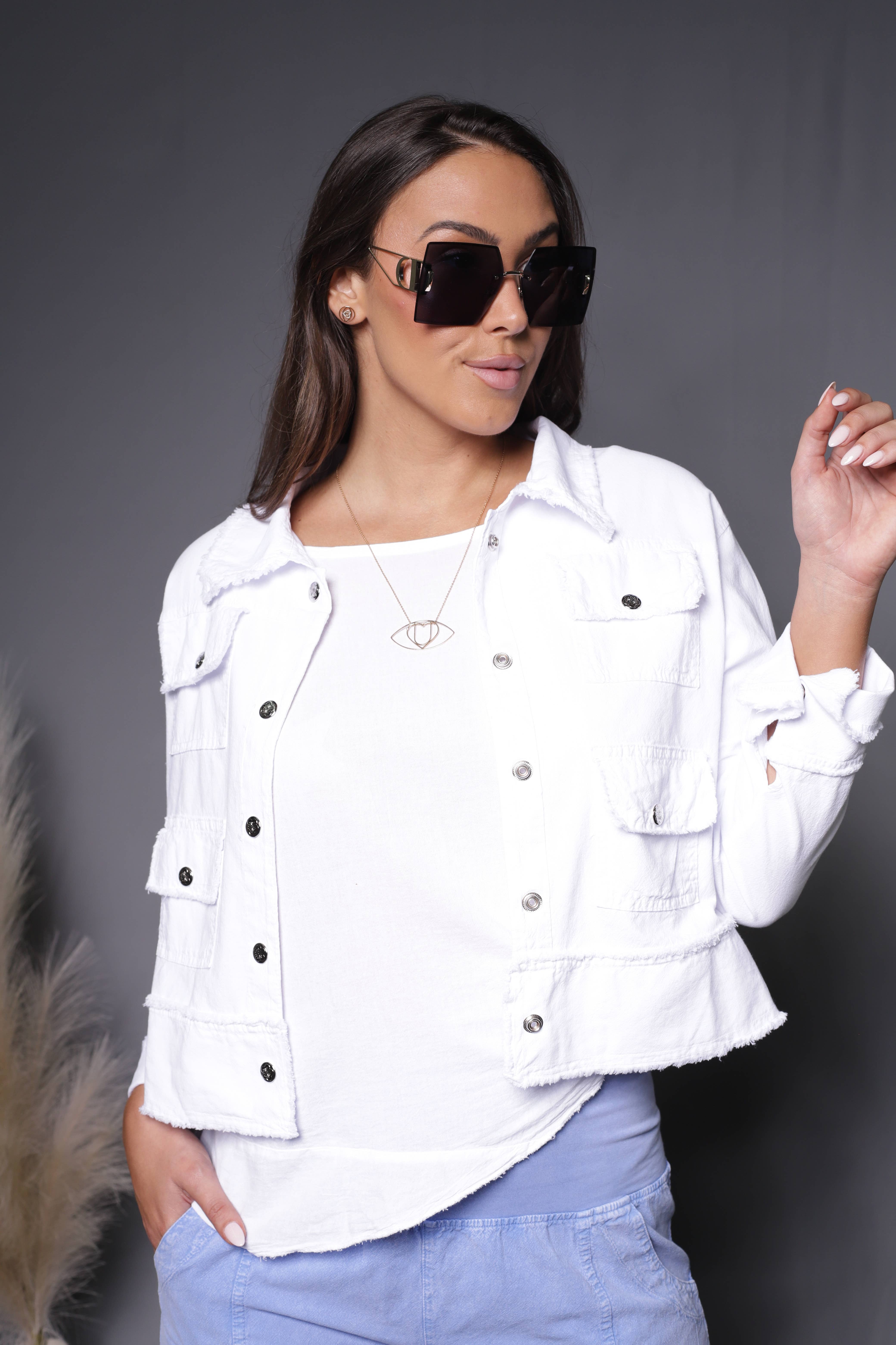 Giocam – Blusão - Mulher por atacado – Jaqueta 601 Gio Giocam em algodão peruano 100%1