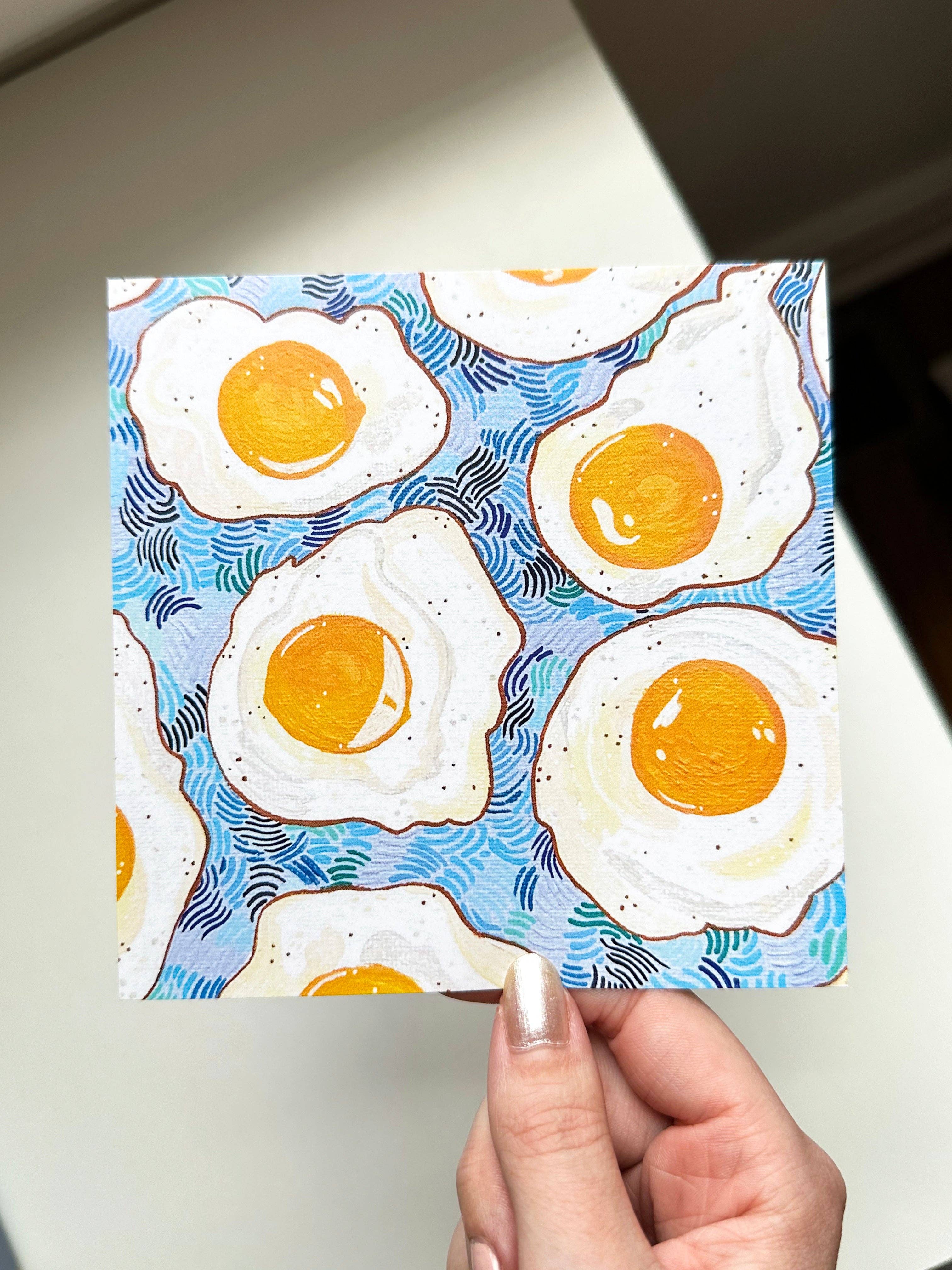 lu bremer design - Wholesale Art Print - eggs square mini art print - 5x56