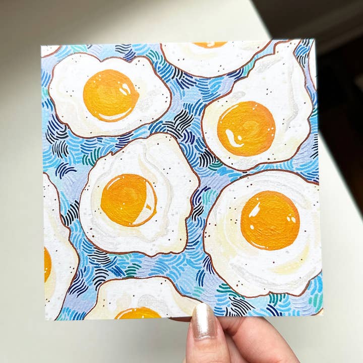 lu bremer design - Wholesale Art Print - eggs square mini art print - 5x56