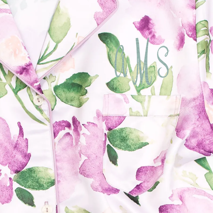 Weddingstar Inc. – Conjunto de pijama - Mulher por atacado – Conjunto Feminino de Pijama de Cetim com Estampa Floral20