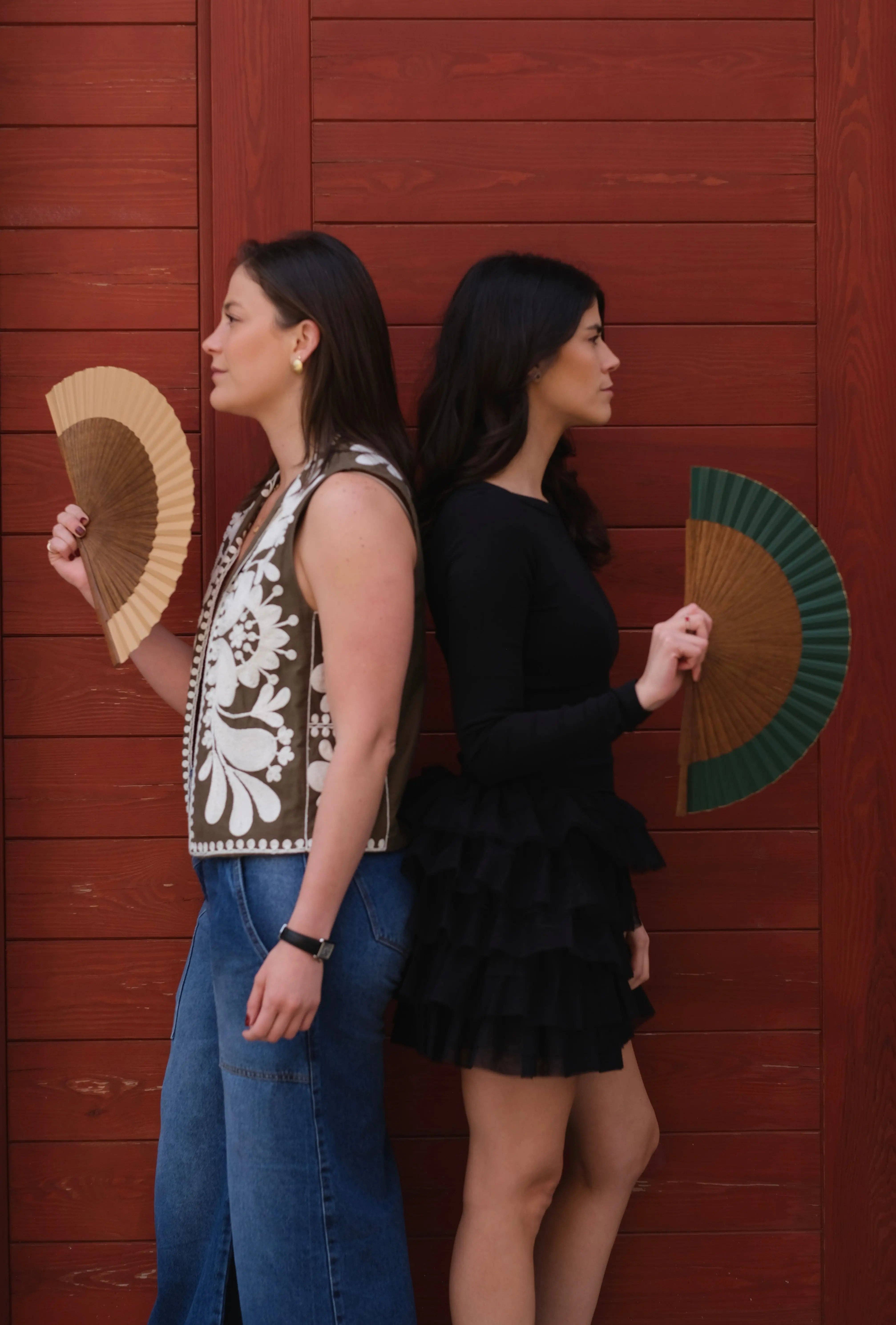 ràfega abanicos - Wholesale Handheld Folding Fan - Abanico Bosque2