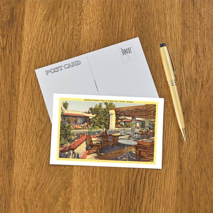 Found Image Press - Venta al por mayor Tarjeta postal - Tarjeta postal AZ-218 Arizona Inn, Tucson