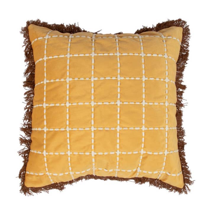 Kudde Sulawesi senapsgul 45x45cm för wholesale av Mars & More - Brand of B Living