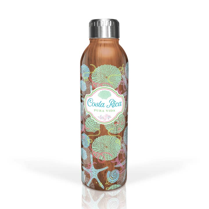 Customizable Wood Grain Deluxe 17oz Bottle: Sea Life Dreams for wholesale by Matrix