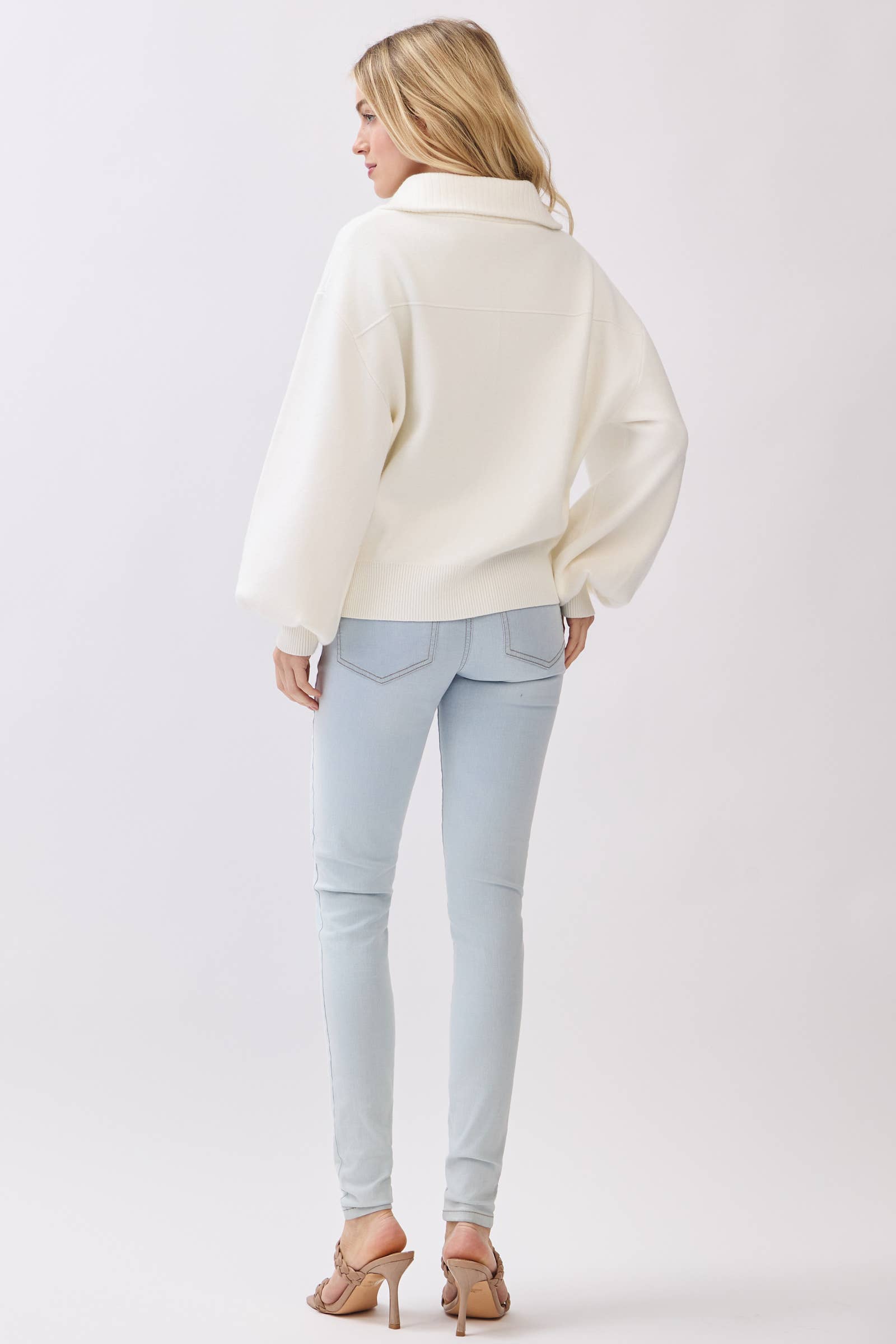 Calista - Wholesale Bomber Jacket - Women's - SWEATER BOMBER JACKET - VW613325