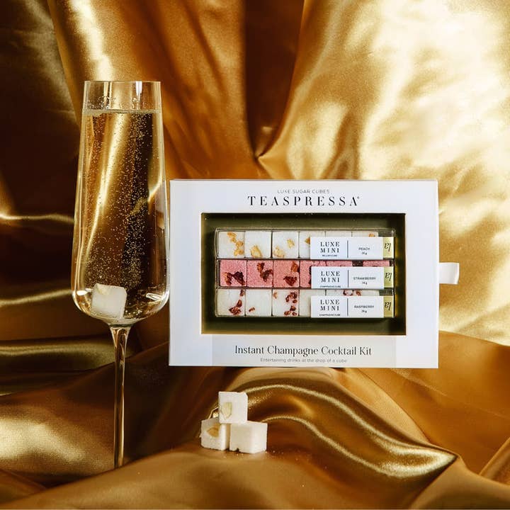 TEASPRESSA | LUXE Mixer Cube – wholesale Cocktail mix/syrup – CHAMPAGNE COCKTAIL MIXER KIT