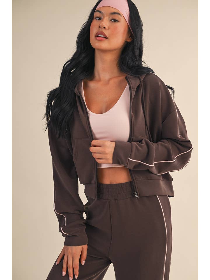 KIMBERLY C – Großhandel Sportjacke – Damen – Superweiche Air-Scuba-Kapuzenjacke mit Reißverschluss und Paspelierung27