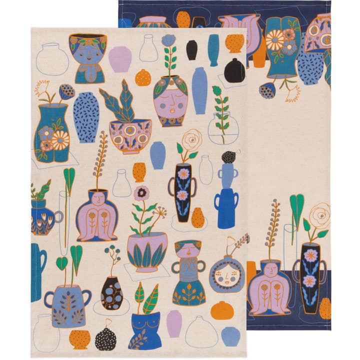 Danica Studio - Wholesale Tea Towel - Danica Studio Still Life Kitchen Towel, Set of 2