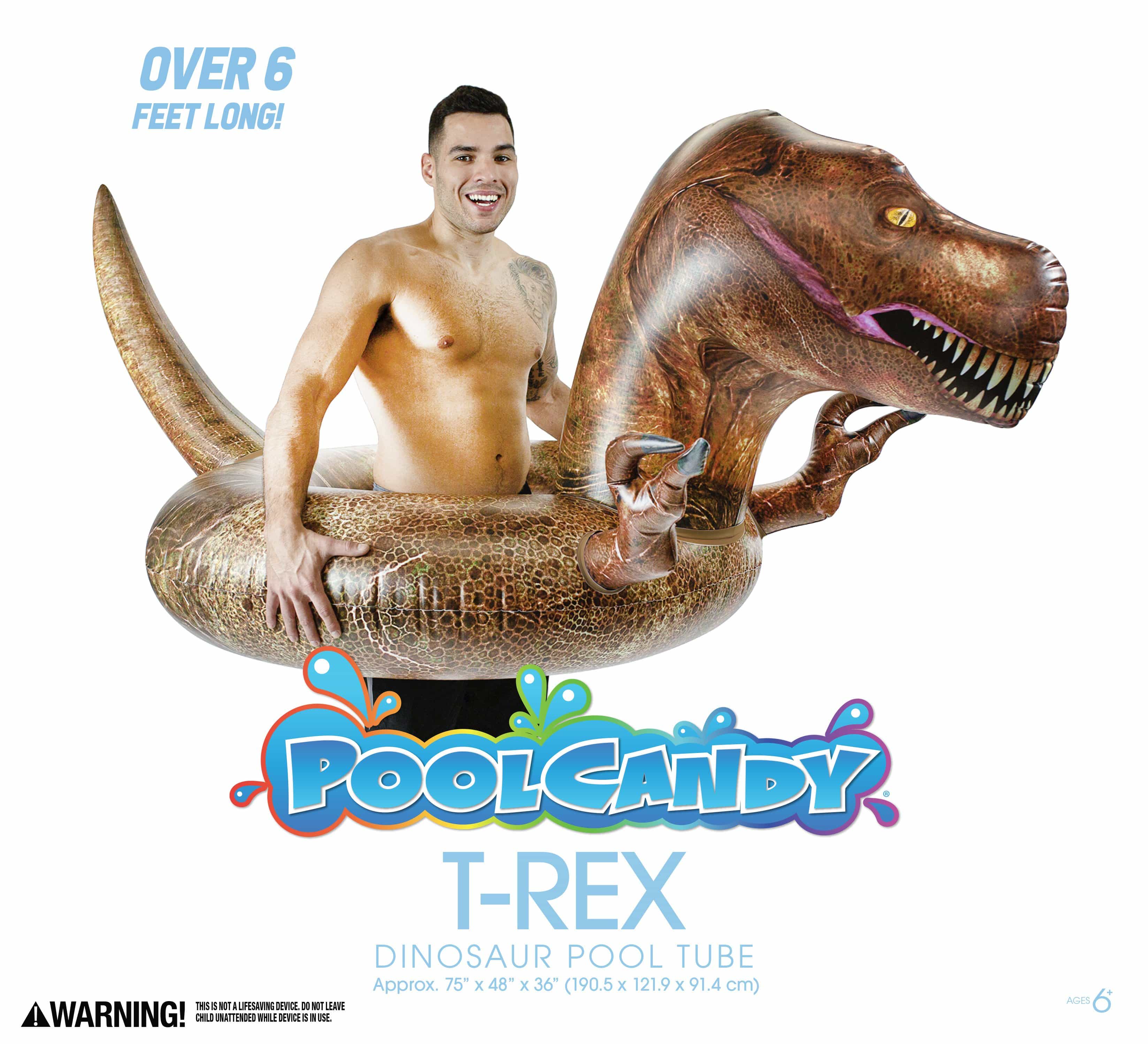 PoolCandy - Wholesale Inflatables - T-Rex Inflatable Pool Tube Jumbo6