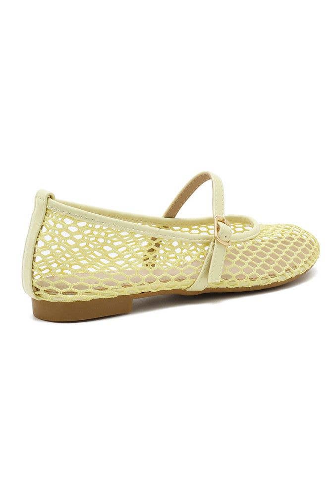 Joia Paris - Wholesale Flats - Women's - Mesh ballerinas with strap CQ-6776
