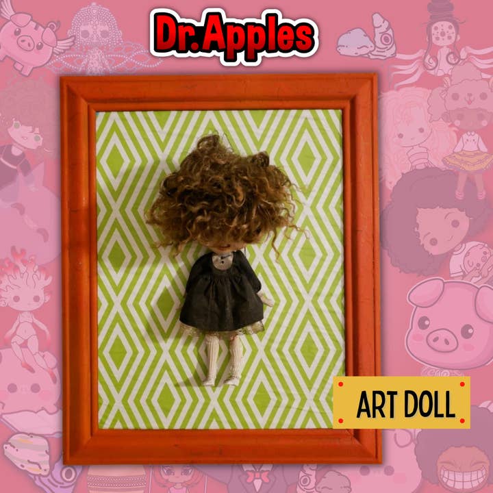 Art Doll Framed- Tbl Note: Defect Eye Mech for wholesale by Dr. Apples, LLC