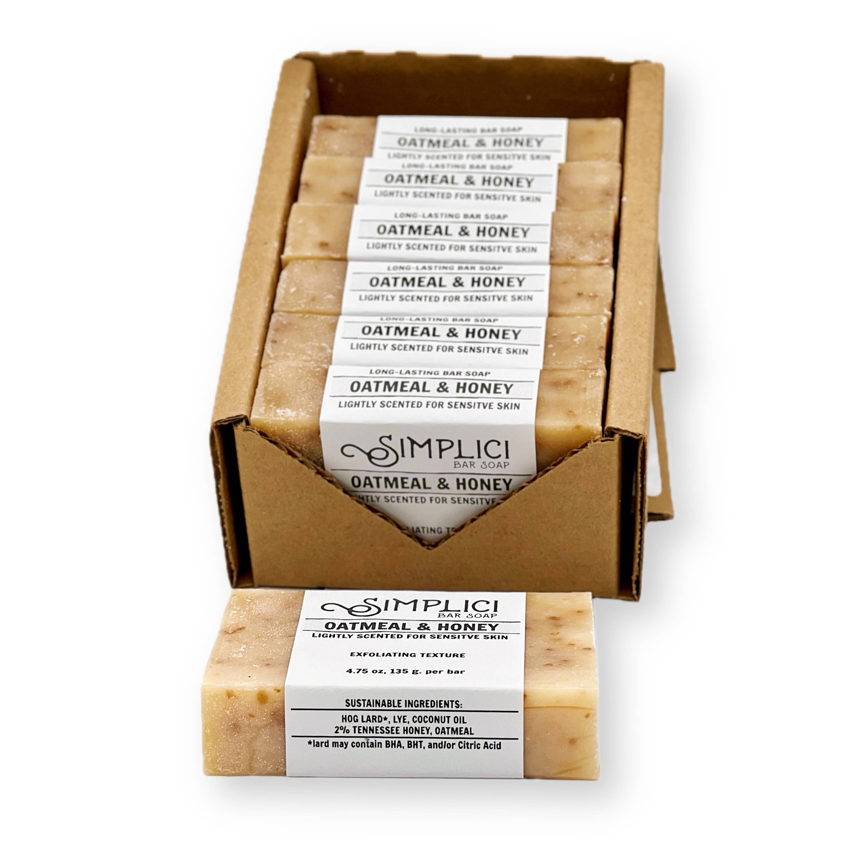 Simplici Soap Factory - Wholesale Bar Soap - SIMPLICI Oatmeal & Honey Natural Soap- for sensitive skin5