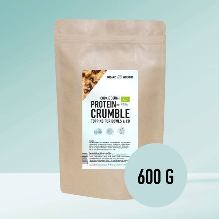 Organic Workout - Wholesale Cookie Mix - Cookie Dough Protein Crumble – organic, vegan with organic erythritol and organic pea protein5