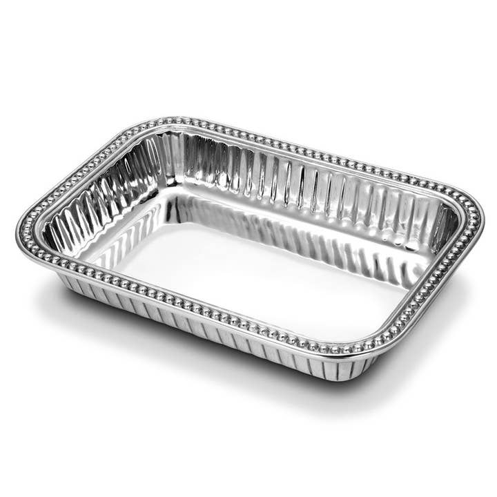 Flutes Pearls Rectangular Baker for wholesale by Wilton Armetale and Gourmet Grillware