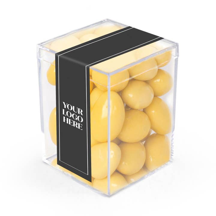3" GEO Cube, Lemoncello Almonds (48 count) for wholesale by In-Room Plus