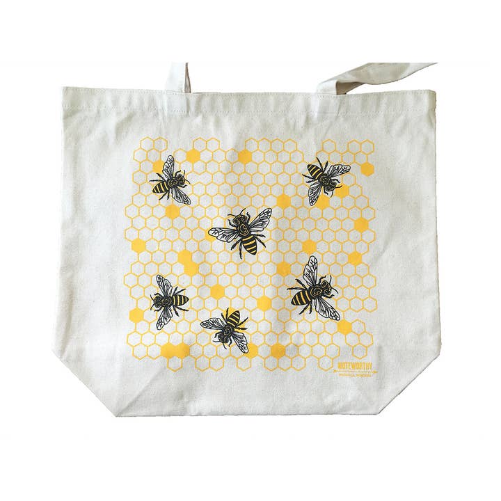 Sac fourre-tout Honey Bees pour la vente par Noteworthy Paper & Press