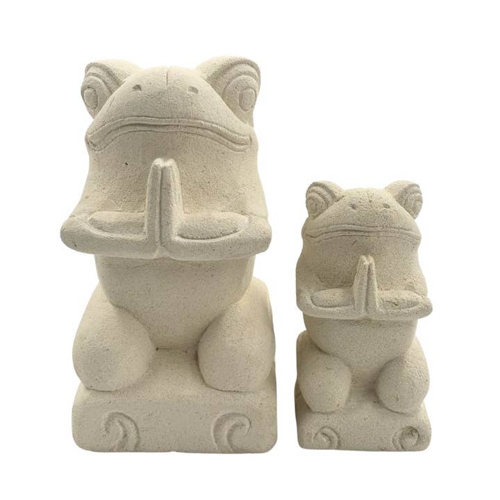 Earths Elements Wholesale - Wholesale Decorative Figurine - Statue - Praying Frog, Small