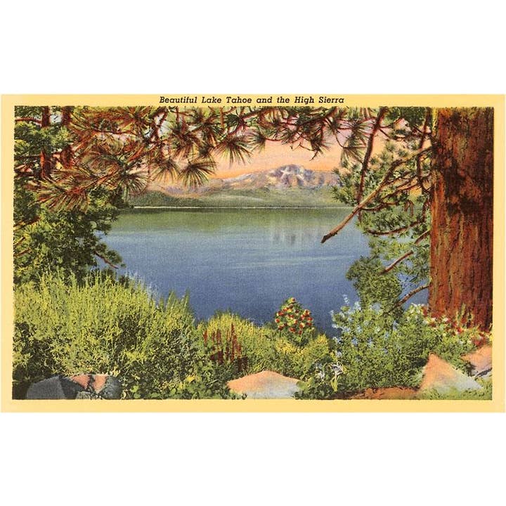 Found Image Press - Wholesale Postcard - Postcard CA-213 Lake Tahoe and High Sierra