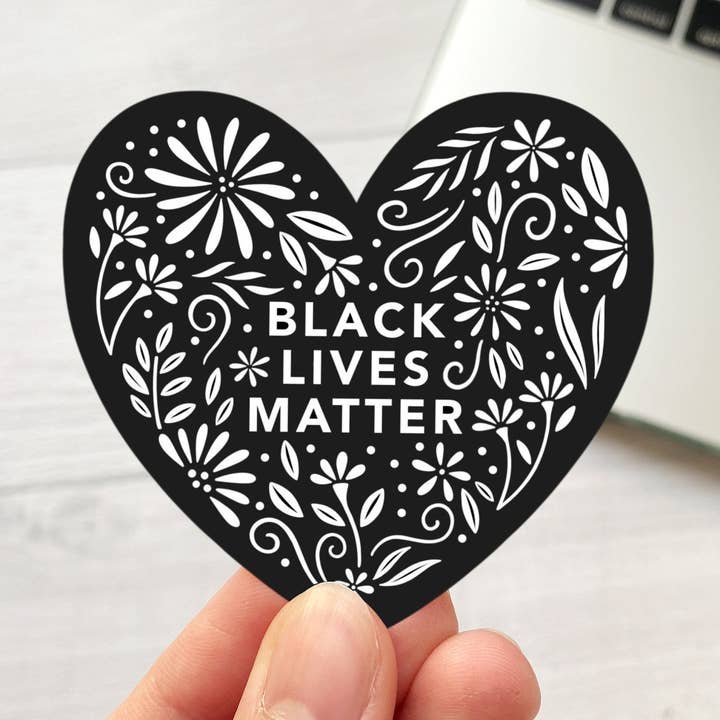 Black Lives Matter Vinyl Sticker for wholesale by Kela Designs
