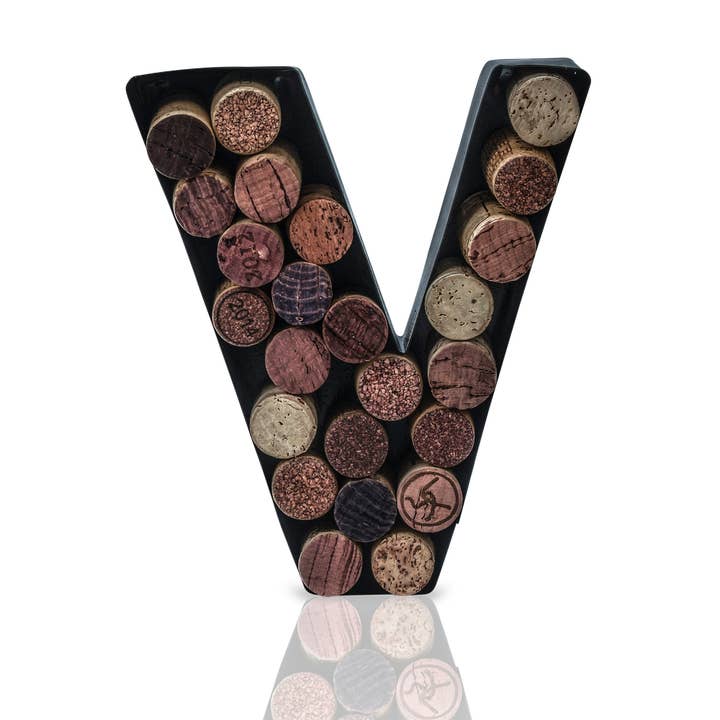 MADE EASY KIT - Wholesale Wine cork holder - Made Easy Kit Metal Letter Wine Cork Holder w/Wall Mount Kit93