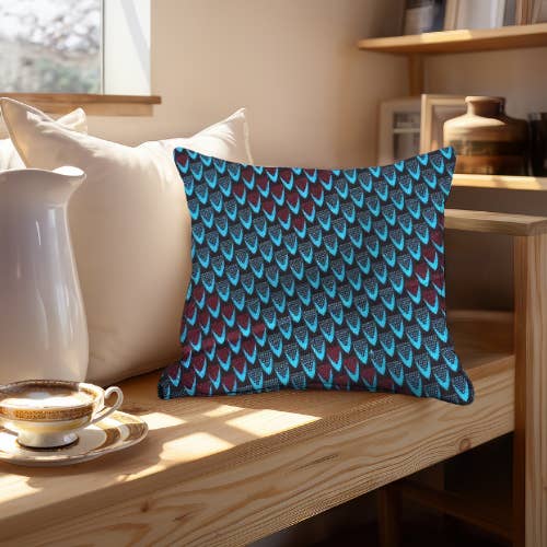 Cushion made of wax print fabric for wholesale by adunarts