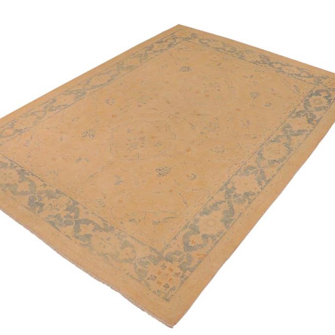 Arshs Fine Rugs - Wholesale Area rug - Bohemian Ziegler Hue Tan/Blue Wool Rug - 10'0'' x 13'7''