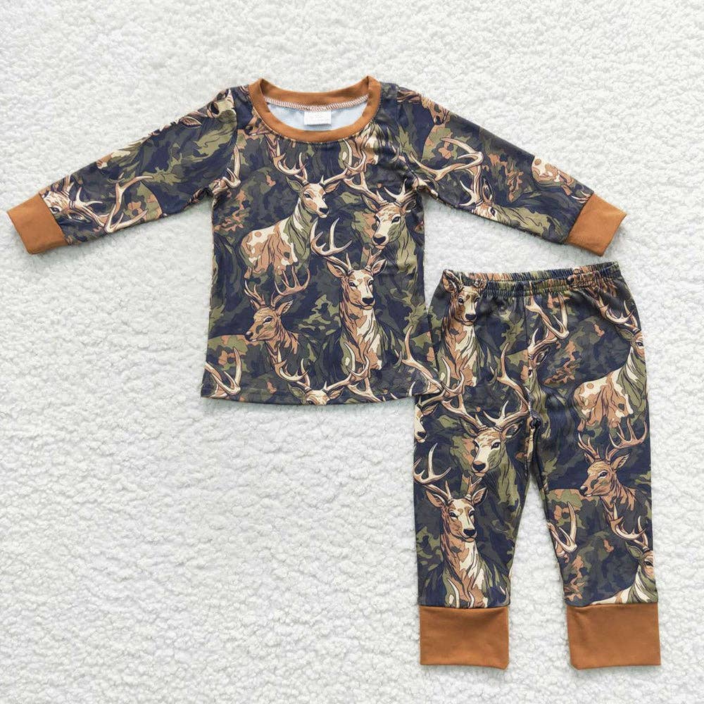 Aier Wholesale - Vente Haut et bas de pyjama – enfant - Chemise camouflage pour bébés et garçons, pyjamas, pyjamas0