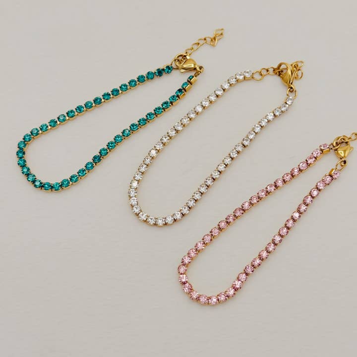 CZ Birthstone Bracelet for wholesale by Rand Design