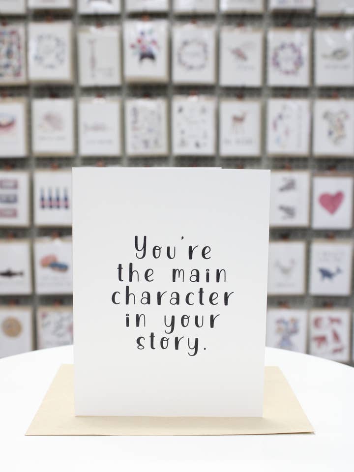 Main Character Card for wholesale by Covered With Art