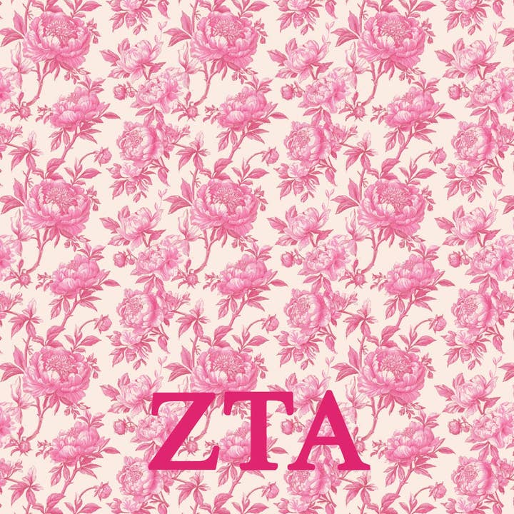 Over The Moon Greek - Wholesale Throw Blanket - Sorority Floral Minky Blanket17