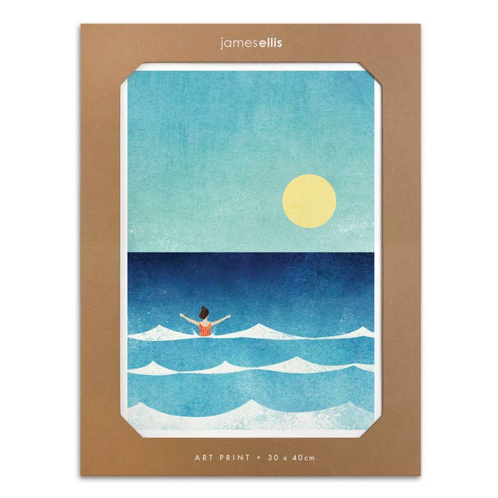 Dip in the Sea Print for wholesale by James Ellis