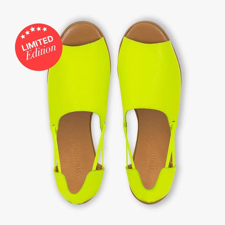 Fluo Green Peep Toes for wholesale by Womads