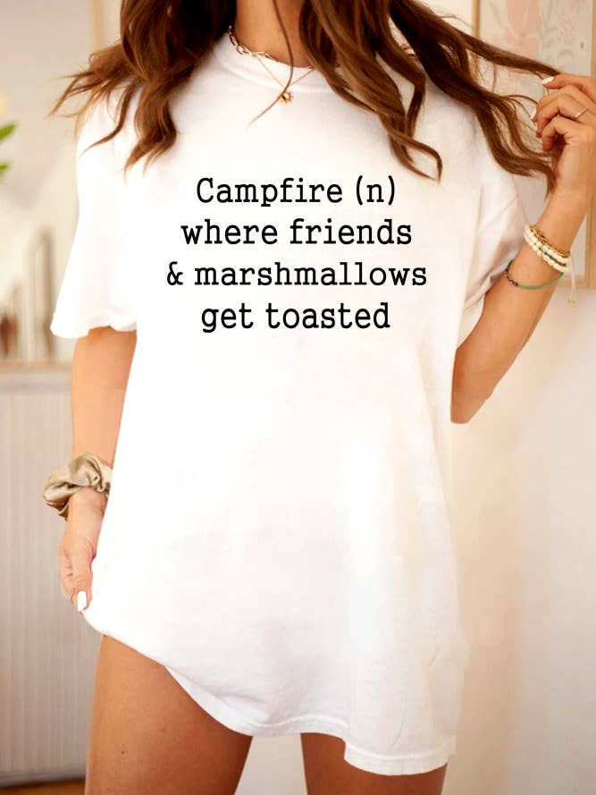 Campfire Where Friends and Marshmallows Get Toasted, Unisex for wholesale by Top Avenue