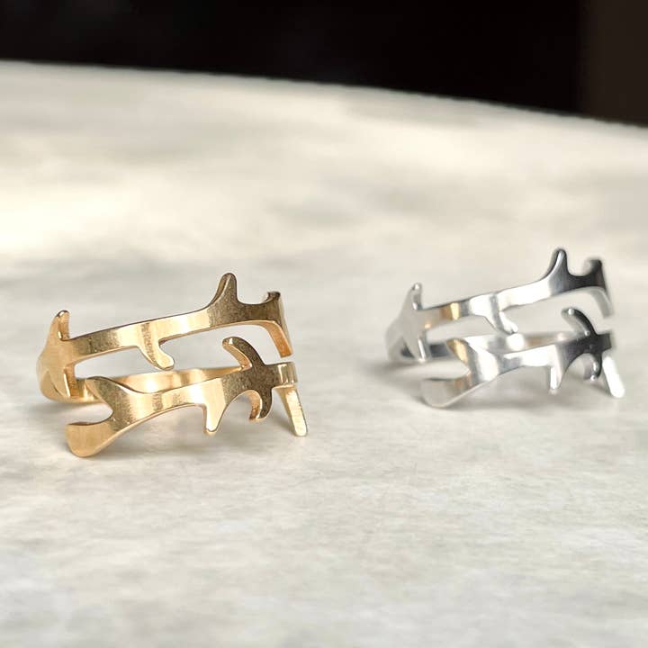 Blueyejewelry - Wholesale Band/Stacked Ring - Open Branch Ring - Tarnish-free Adjustable Tree Branch Ring 11