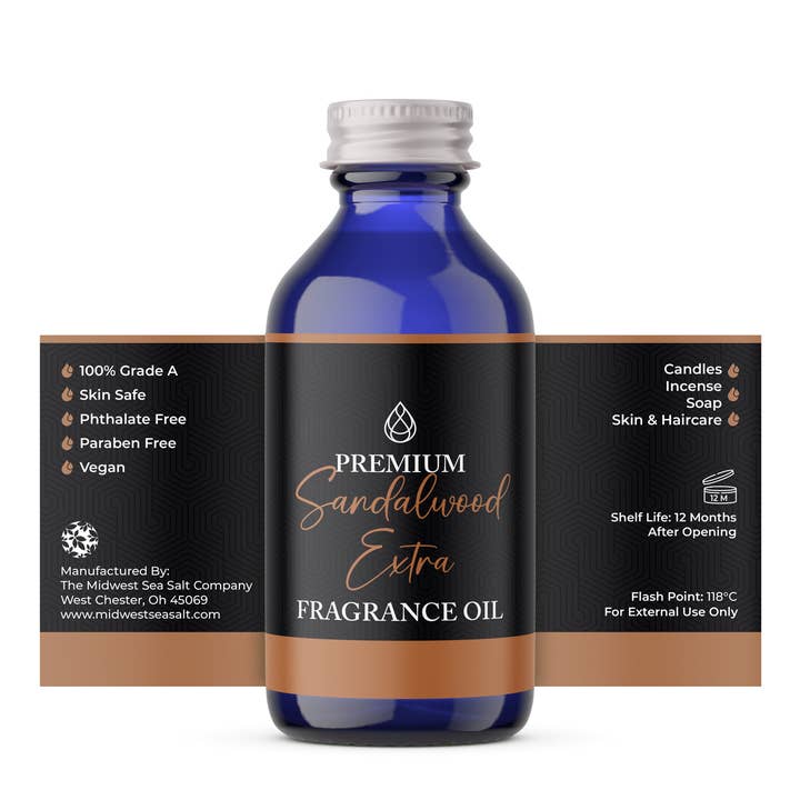 The Midwest Sea Salt Company - Wholesale Fragrance Oil - Sandalwood Extra Fragrance Oil