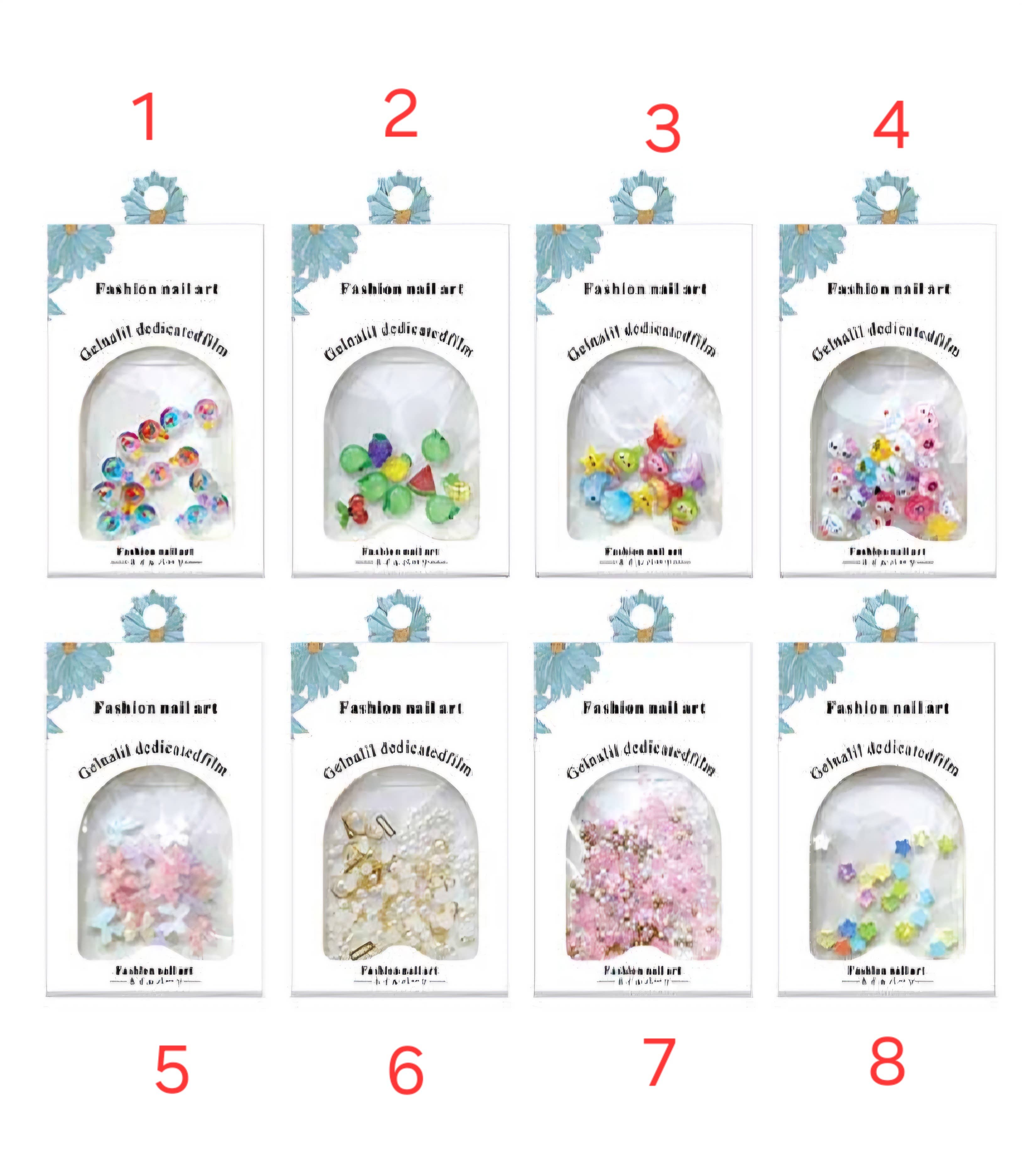 Majestic Wholesale - Wholesale Nail art/sticker - Mode Nagelkunst Gel Speciale Film 8 Unieke Stijlen 12CT0