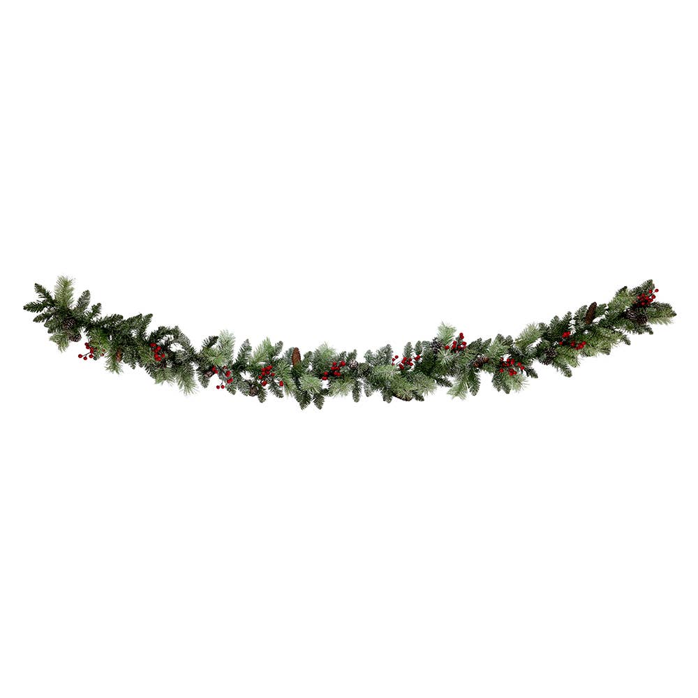 Abble – Engroshandel Guirlande – 9FT kunstig julekrans med varme hvide LED-lys1