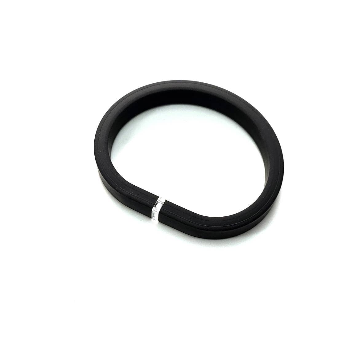 ALEX+SVET - Wholesale Bangle Bracelet - TORY black rubber bracelet ESSENTIALS 0