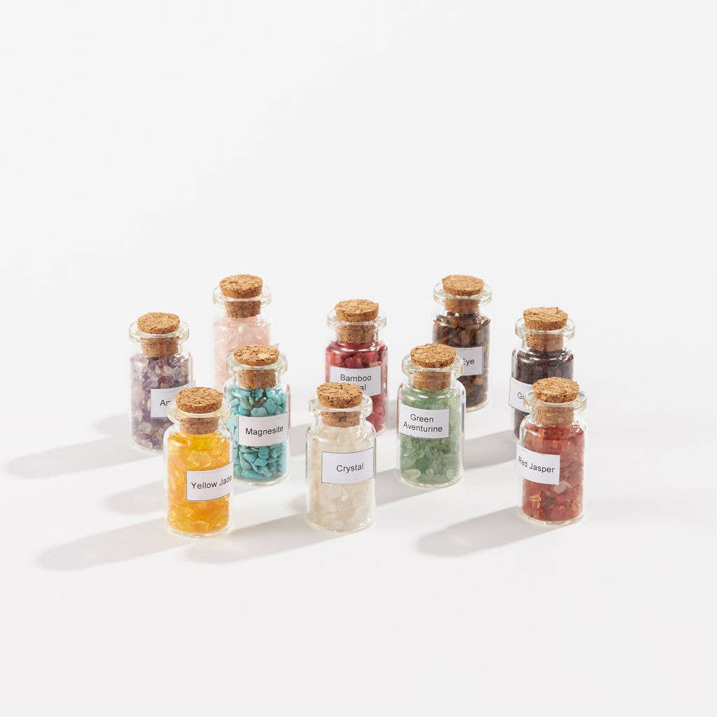 GeoCentral - Wholesale Spiritual Stone/Crystal - Gem Bottle Assortment