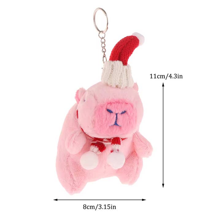 Buddha Yoga - Wholesale Keychain - Unisex - Capybara Christmas Decoration Keychain - Assorted