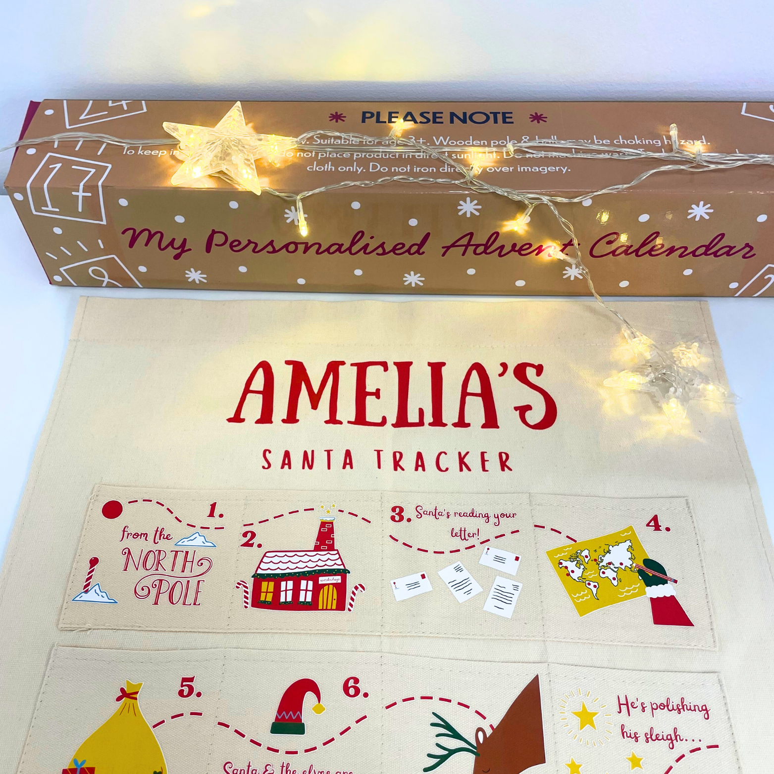PersyBoo - Wholesale Advent Calendar - Personalised Fabric Christmas Advent Calendar - Santa Tracker5