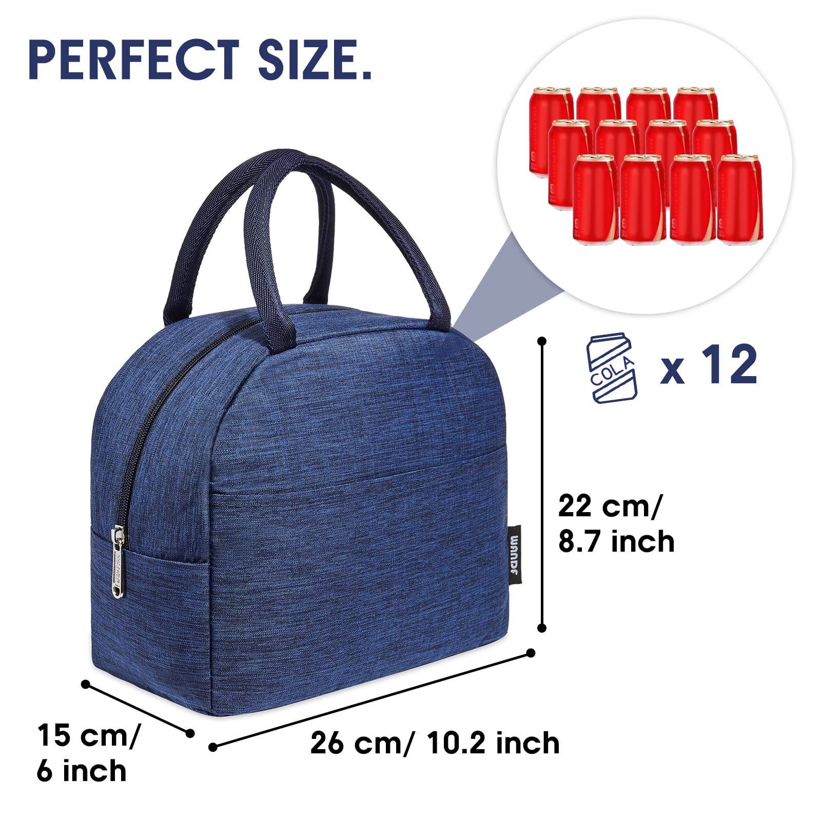 wandf – wholesale Lunch bag/box – Lunch Box Reusable Cooler Bag Water-resistant Lunch Tote Bag14