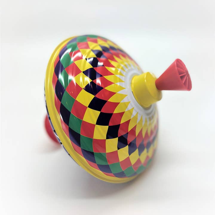 KsmToys - Wholesale Classic toy – Kids - Classic Multicolor Spinning Tin Top Toy from KsmToys by Bolz3