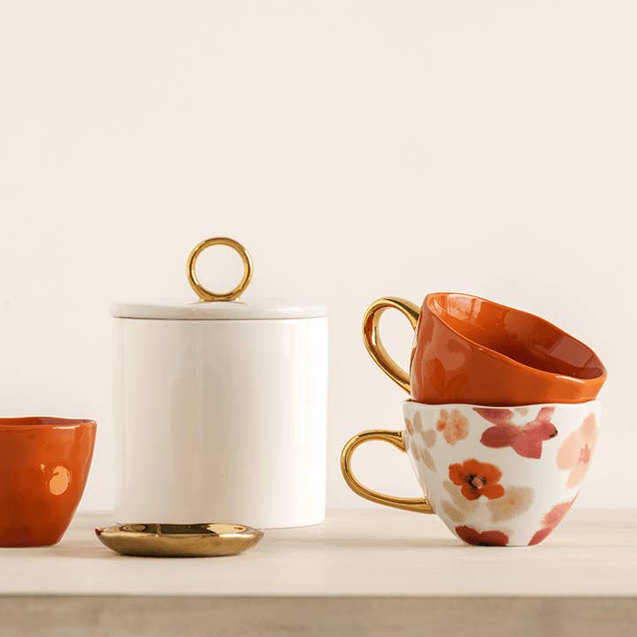 Urban Nature Culture - Wholesale Coffee Mug - Good Morning cup Cappuccino / Tea Ø11 cm - Burnt Orange2