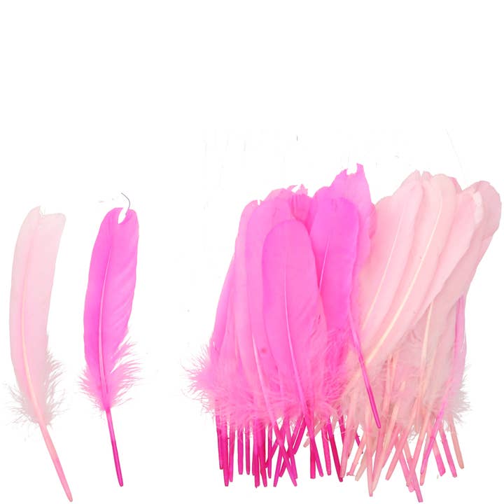 Fjer Timor, 2 farver, 20 g / pose, L25cm, Lys for engroshandel hos Vosteen