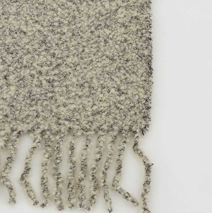 MoST - Wholesale Throw Blanket - Wool bouclé throw blanket PARIS ivory1