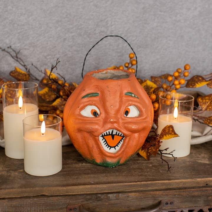 Ragon House – wholesale Decorative figurine – 7" ORANGE JACK O LANTERN CHOIR BOY