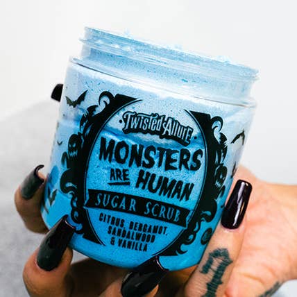Monsters are Human Sugar Scrub for wholesale by Twisted Allure