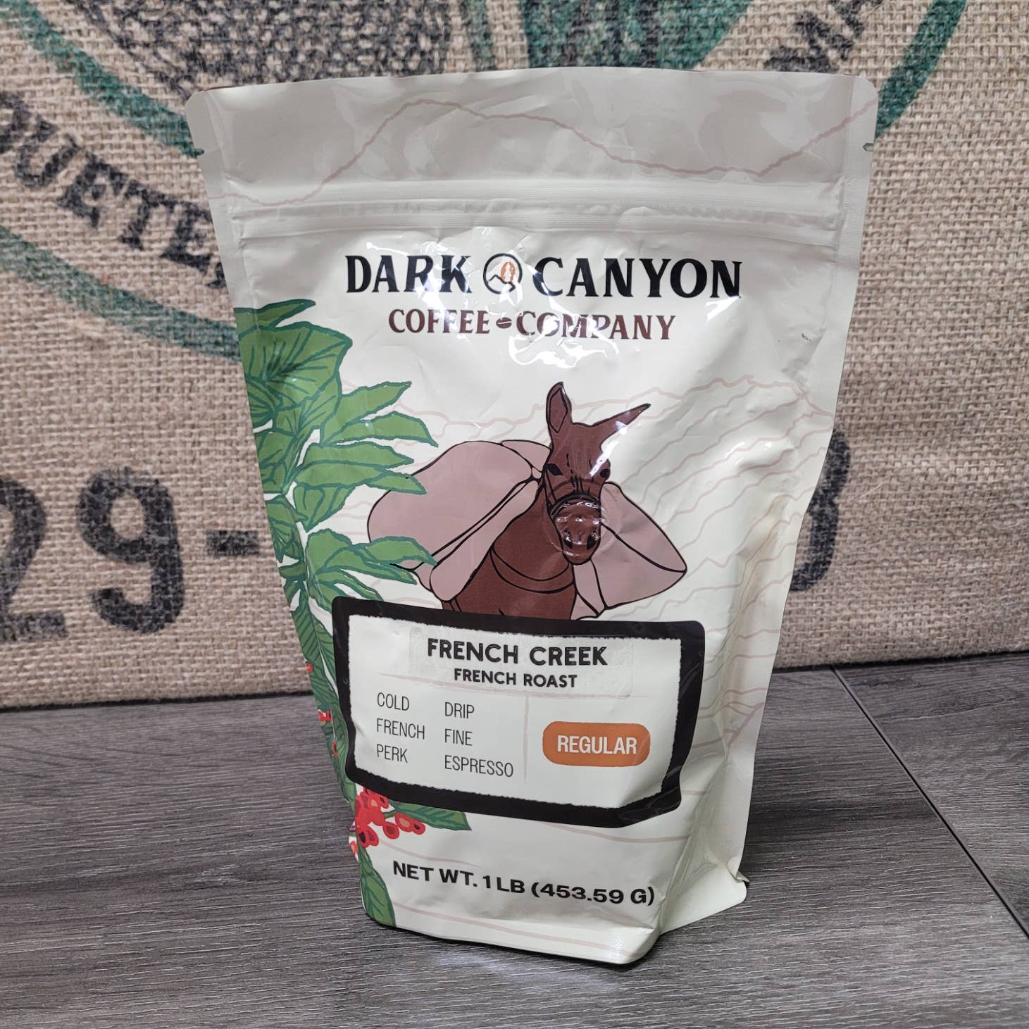 Dark Canyon Coffee Company - Wholesale Ground Coffee - French Creek French Roast Coffee Regular1