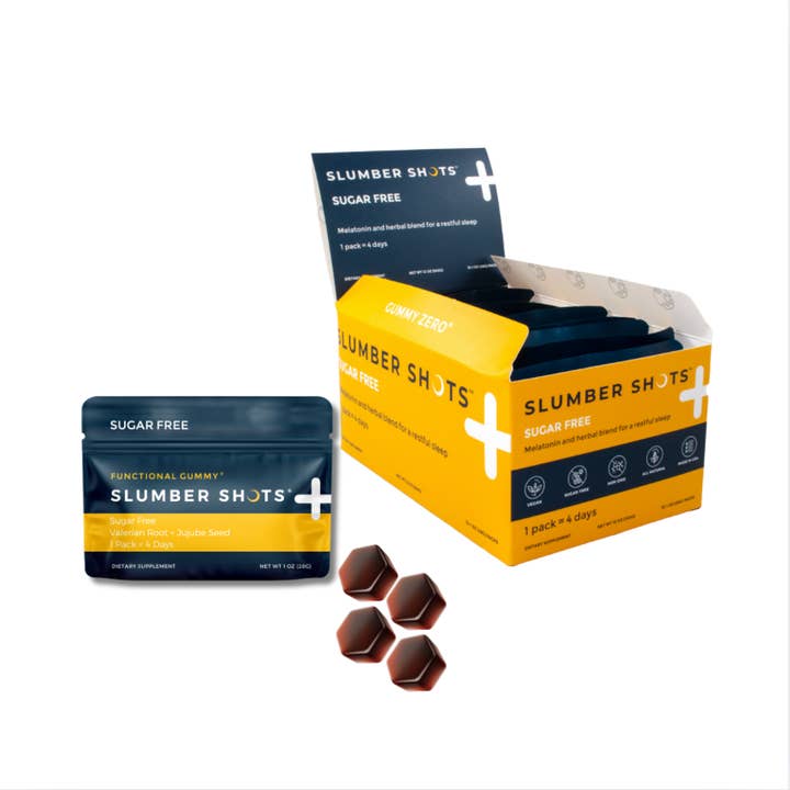 Seattle Gummy Company - Vente Supplément oral/vitamine - Slumber Shots Sleep Aid SANS SUCRE, 48 portions | Paquet de 123